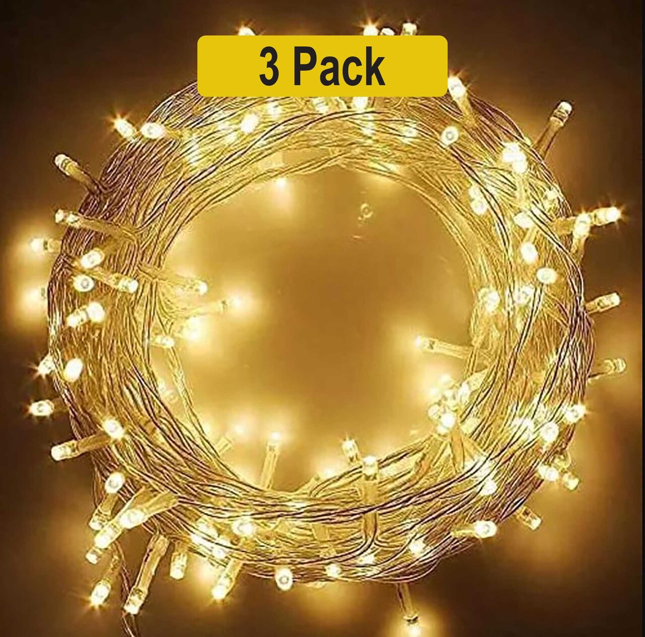 Premium 100 LED Black Plastic String Lights – 8 Lighting Modes, Flexible, Plug-in